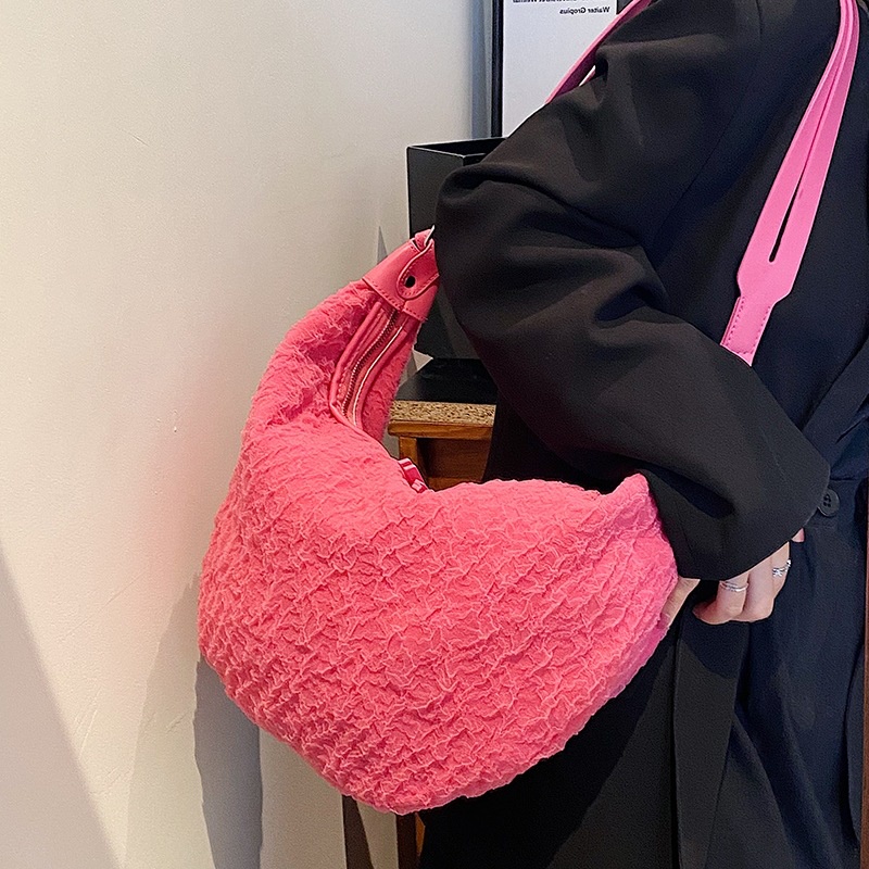 Túi IELGY đeo chéo có khóa kéo phong cách đường phố Hàn Quốc cho nữ