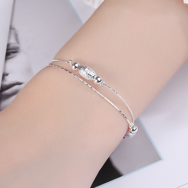 10 designs S925 Silver Bracelet Girls' Accessories Refined and Simple Fashion Bracelet Seven Bell Bracelet Multi-Style Design Bracelet Gelang wanita