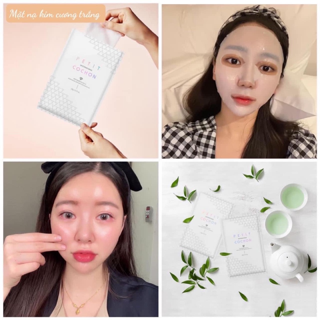 Petit Cochon Whitening Mask - 1 Miếng Mặt Nạ Cấp Ẩm Dưỡng Sáng Trắng Da