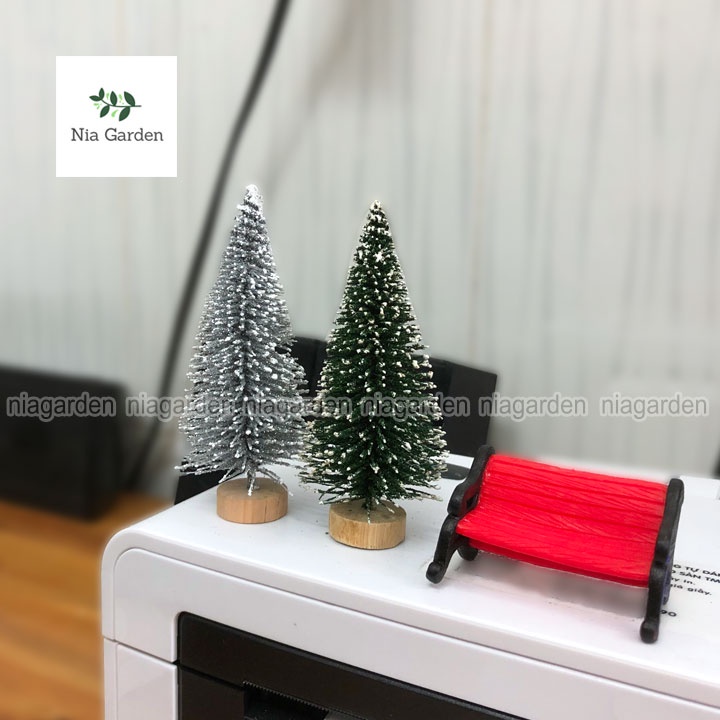 Cây thông Noel mini để bàn trang trí giáng sinh Christmas decor Nia Garden N5