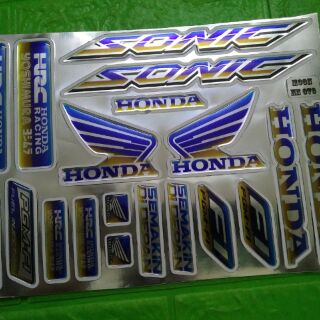 Bộ tem nổi Sonic phản quang hàng nhập Thái