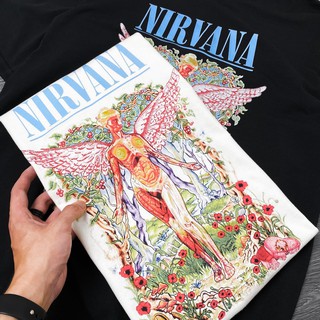 Áo thun Nirvana Flower cao cấp , áo phông T shirt nam nữ unisex , MSW Town