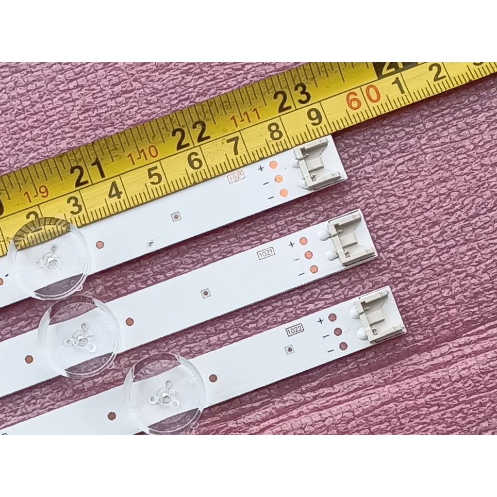 LED TIVI LG 32LN5110 32L5120 32N4900 CHÓA TRUNG 3V MỚI 100%, BỘ 3 THANH, 2 THANH 6 BÓNG VÀ 1 THANH 7 BÓNG 3V, DÀI 58,9cm