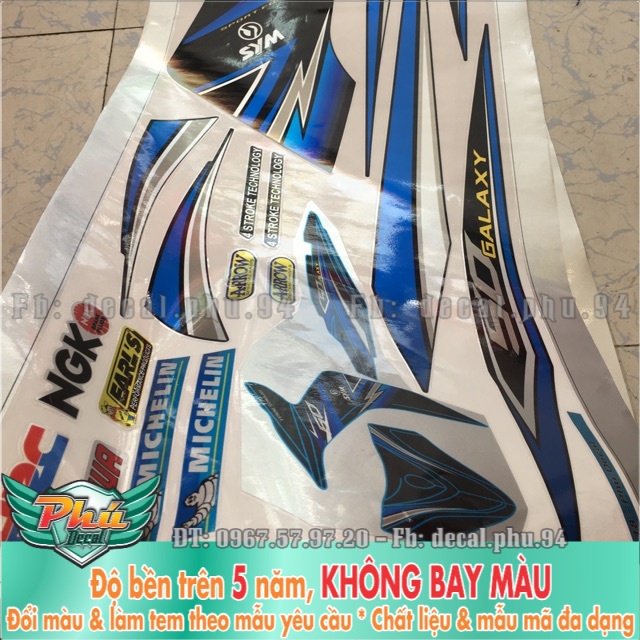 Tem rời Galaxy Xanh Candy  -1
