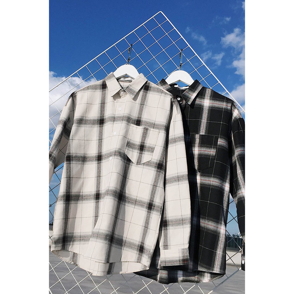 Áo sơ mi dài tay kẻ caro nam phong cách Hàn Quốc - KB01 KB06 | BigBuy360 - bigbuy360.vn