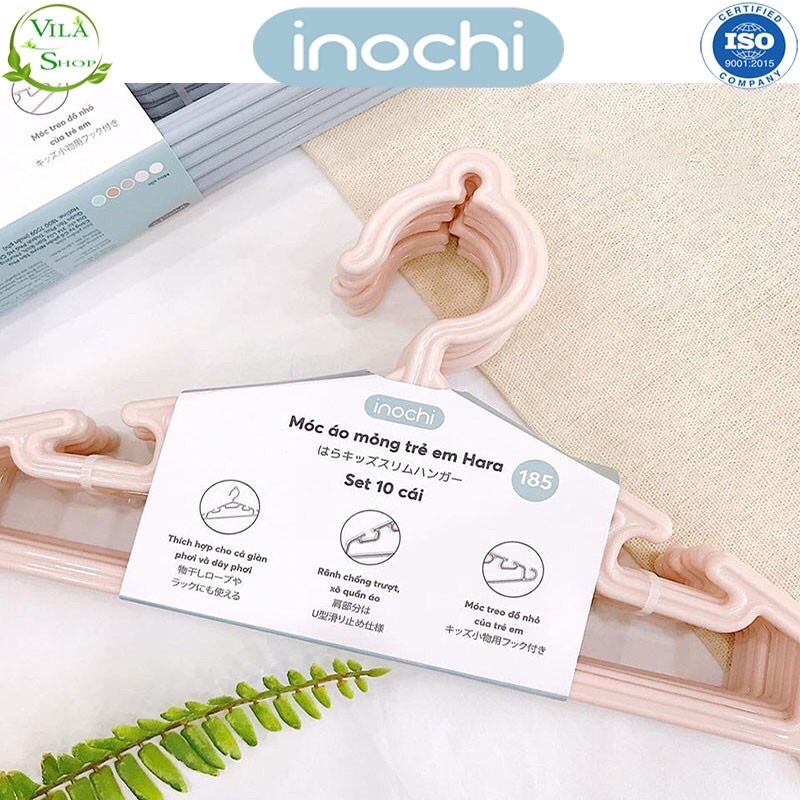 Set 10 móc phơi inochi phơi đồ cho bé