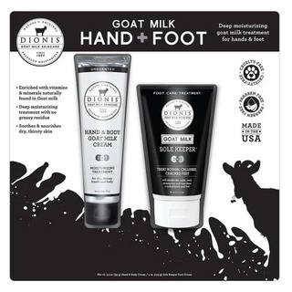 Set Kem dưỡng ẩm dành cho tay và chân DIONIS GOAT MILK HAND + FOOT CREAM