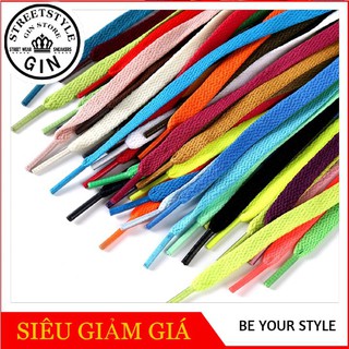 Dây giày thể thao bản dẹt đủ màu - Gin store xuancaod85