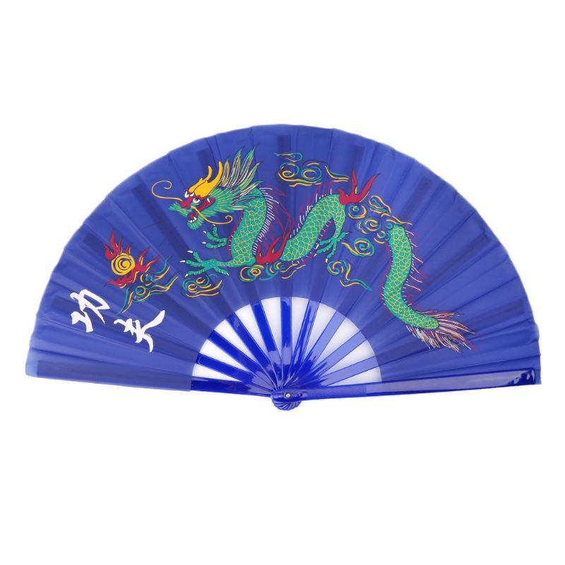 Quạt Xếp Biểu Diễn Võ Thuật Trung Hoa Thái Cực Quyền Tai Chi Kung Fu 33 cm