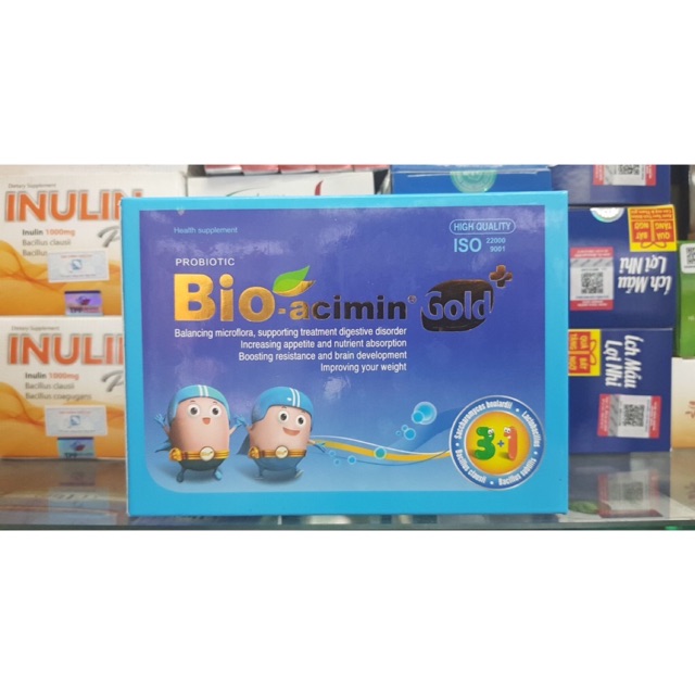 Cốm vi sinh Bio-acimin Gold tiêu hoá khoẻ - trẻ ăn ngon Bioacimin