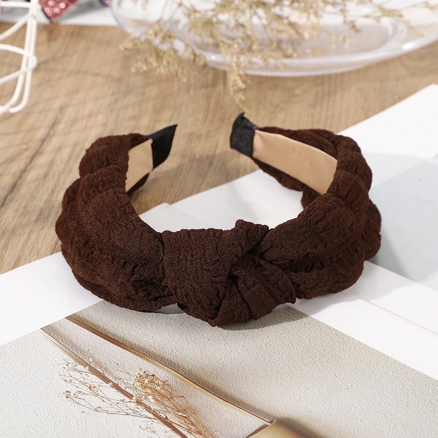 Băng Đô Cài Tóc Bản Rộng Thắt Nút Phong Cách Hàn Quốc Cho Nữ