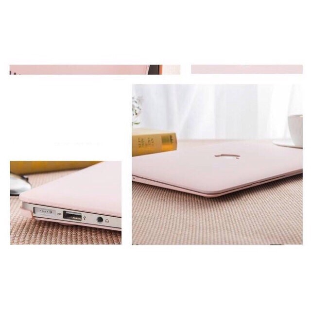 Ốp +  bàn phím MacBook ải 13inch 2018 màu hồng pastel