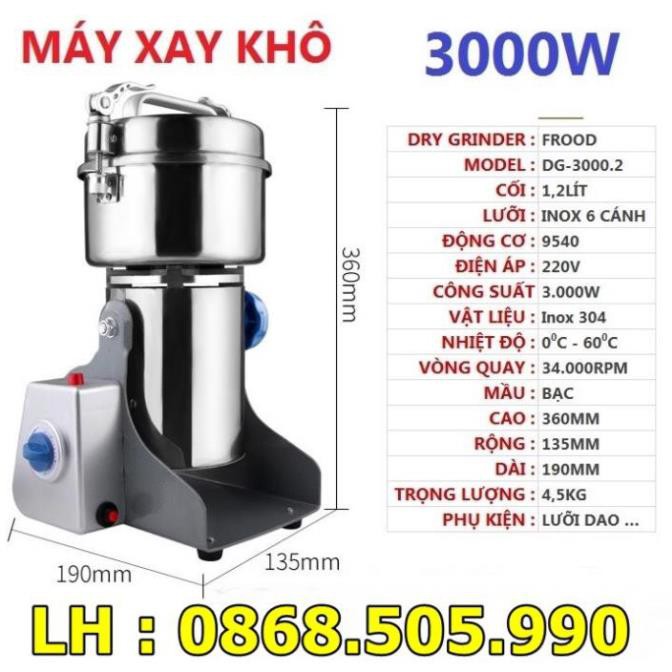 Máy xay bột khô, xay ngũ cốc, lá trà xanh siêu mịn