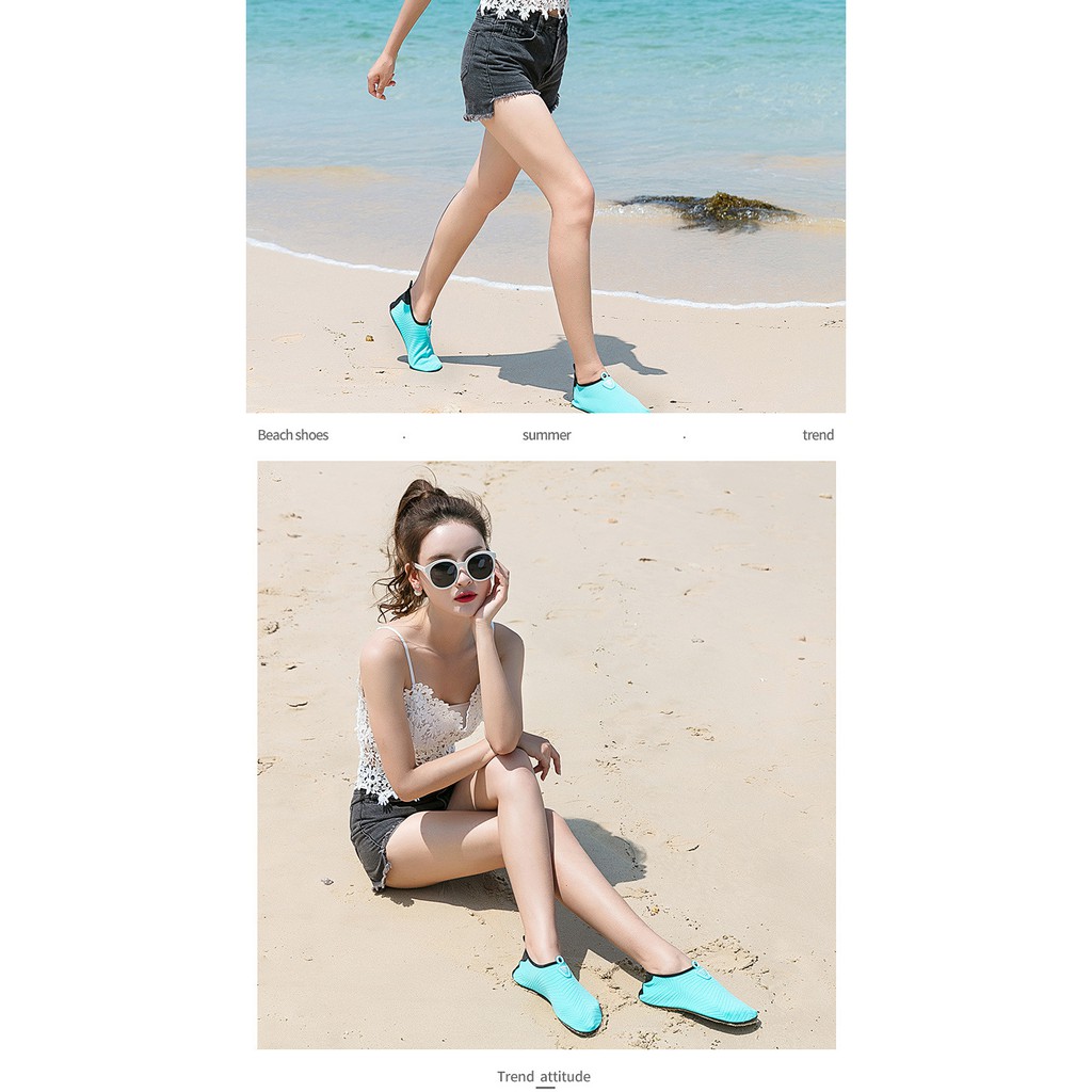 Giày đi biển unisex loại mỏng nhẹ bảo vệ chân khi đi trên sỏi cát