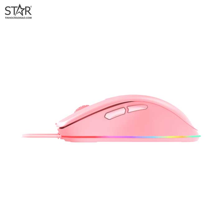 [Mã SKAMLTSM9 giảm 10% đơn 99K] Chuột Dare-U EM908 Queen Pink RGB Gaming (Hồng)