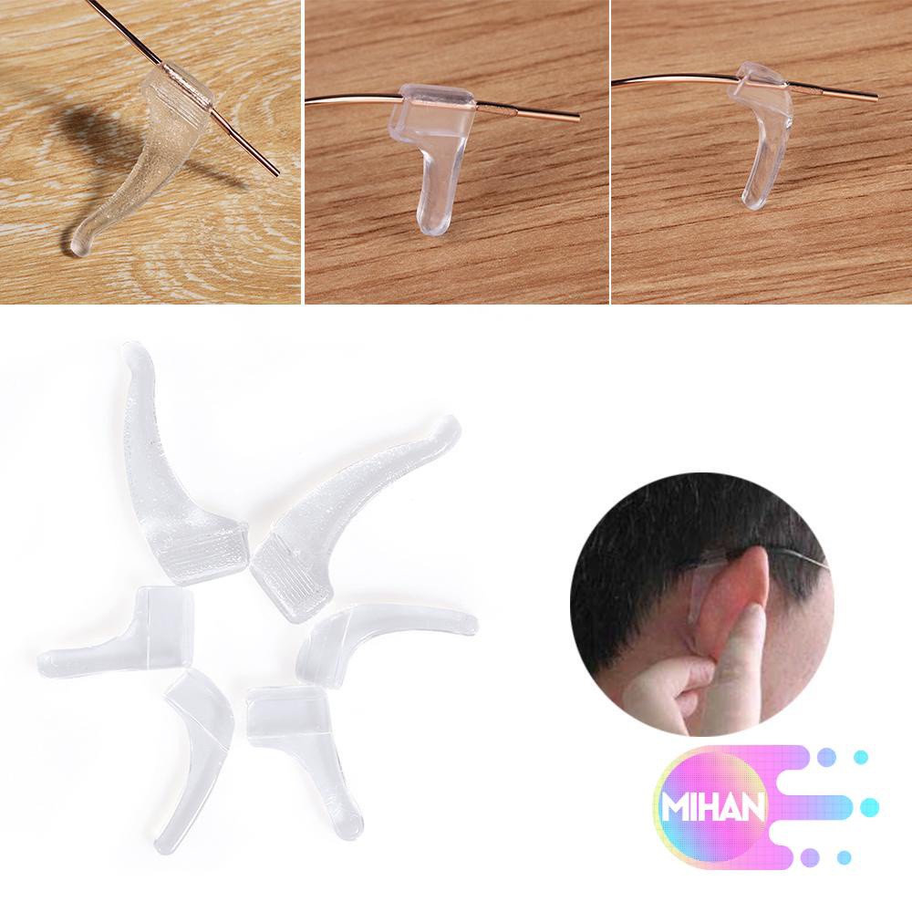 Set 10 Cặp Đệm Silicone Chống Trượt Cho Mắt Kính Trong Suốt