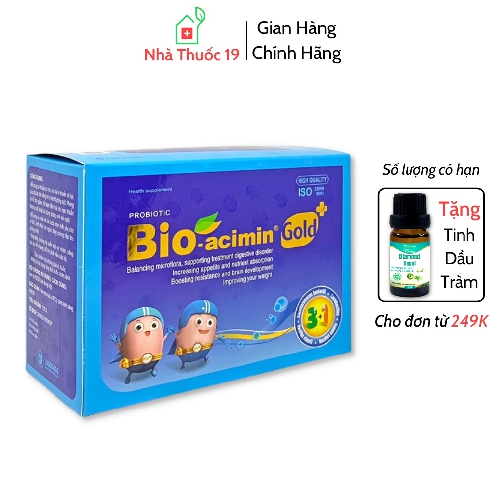 Cốm Vi Sinh Bio Acimin Gold+ Giúp Bé Tiêu Hóa Tốt Hấp Thu Dưỡng Chất Hết Biếng Ăn Tiêu Hóa Khỏe Trẻ Ăn Ngon