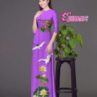 vải áo dài in 3d