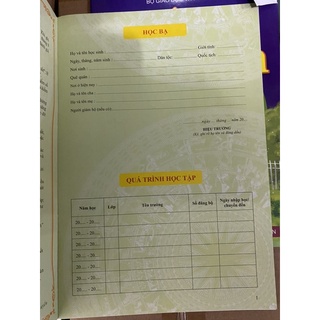 Học Bạ Tiểu Học Thông Tư 27/2020 ( 29,6x20,5Cm)
