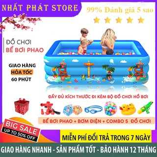 💥[BẢO HÀNH 1 NĂM]💥 Bể Bơi Phao 3 Tầng Cho Bé Tại Nhà Chống Trượt An Toàn Cho Bé - Lựa Chọn Bộ Quà Tặng Siêu Hấp Dẫn