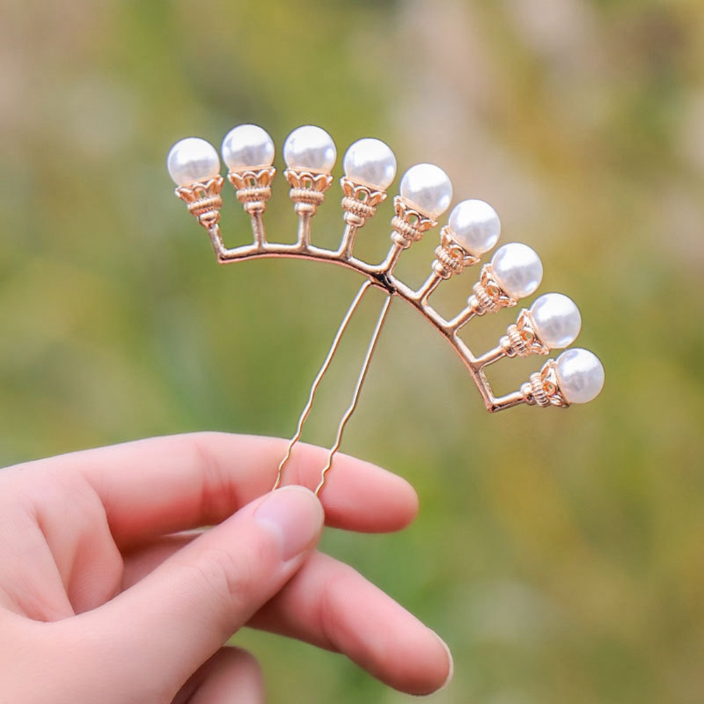 Trâm Cài Tóc Hình Hoa Đính Ngọc Trai Thời Trang