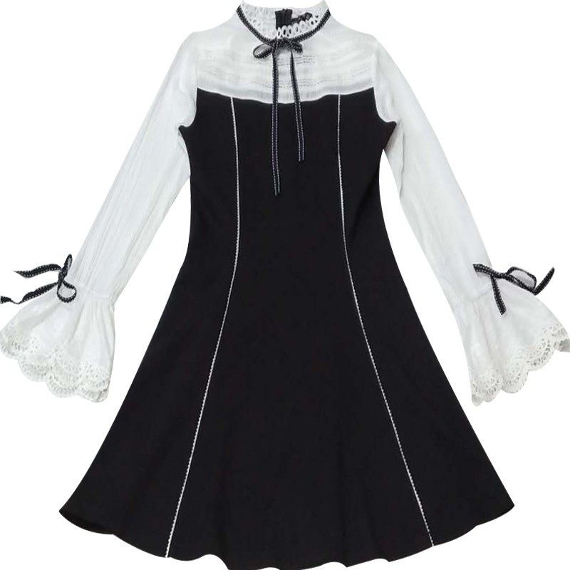 (HÀNG THU MỚI VỀ)Đầm thun lụa quảng châu cao cấp_tay nơ bèo nũ tính_kèm ảnh thật | BigBuy360 - bigbuy360.vn