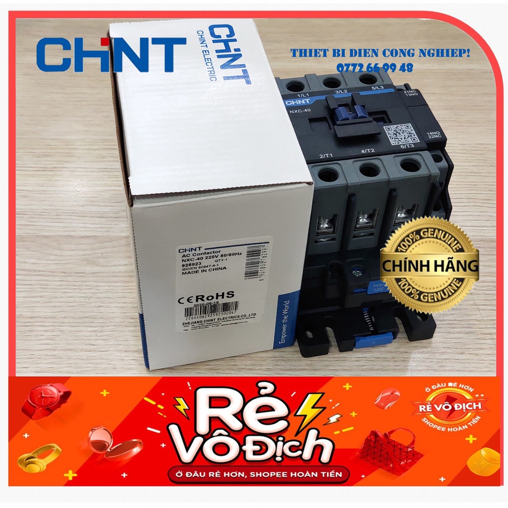 Contactor khởi động từ 40A NXC-40 Chint