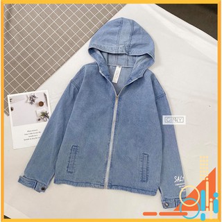 Áo Khoác Jeans TK Chống Nắng | Form Bigsize Thoải Mái Unisex Nam Nữ| Có Nón Rộng | Chất Dày Dặn