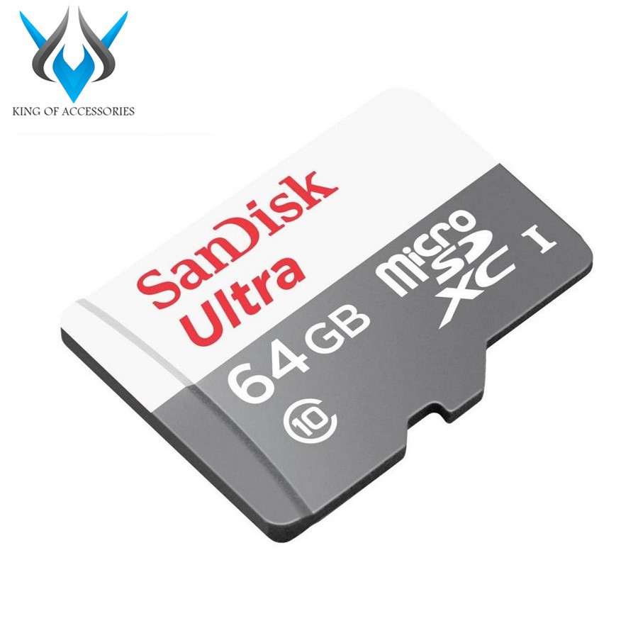 [Mã ELFLASH5 giảm 20K đơn 50K] Thẻ nhớ MicroSDXC SanDisk Ultra 533X 64GB 80MB/s (Trắng bạc)