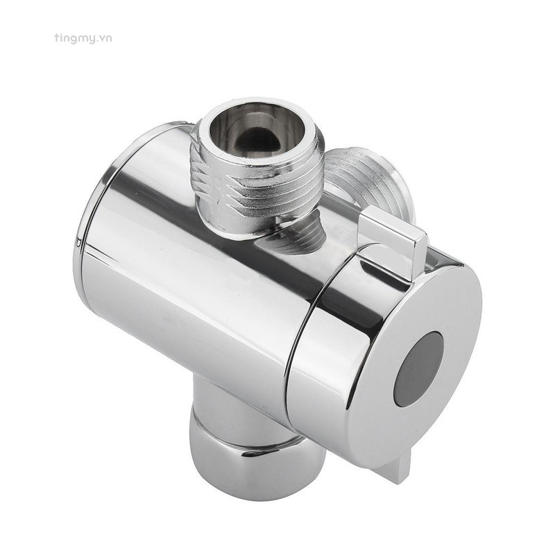 1pc 1/2'' 3-Way T-adapter Bath Adjustable Shower Head Arm Mounted Diverter Valve