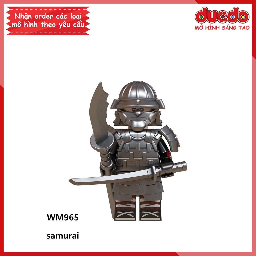 Minifigures các nhân vật Samurai tuyệt đẹp - Đồ chơi Lắp ghép Xếp hình Mini Mô hình WM WM6090