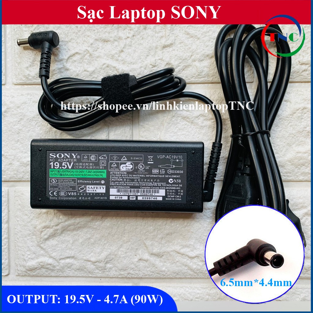 Sạc Laptop Sony 19.5V - 4.7A (Adapter Sony 19.5V – 4.7A)