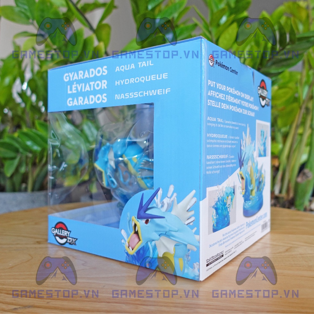 Mô hình Pokemon Gyarados/Gyaradosu 12cm Aqua Tail Gallery DX Nhựa PCV, ABS CHÍNH HÃNG MỸ Pokemoncenter USA GALDX03