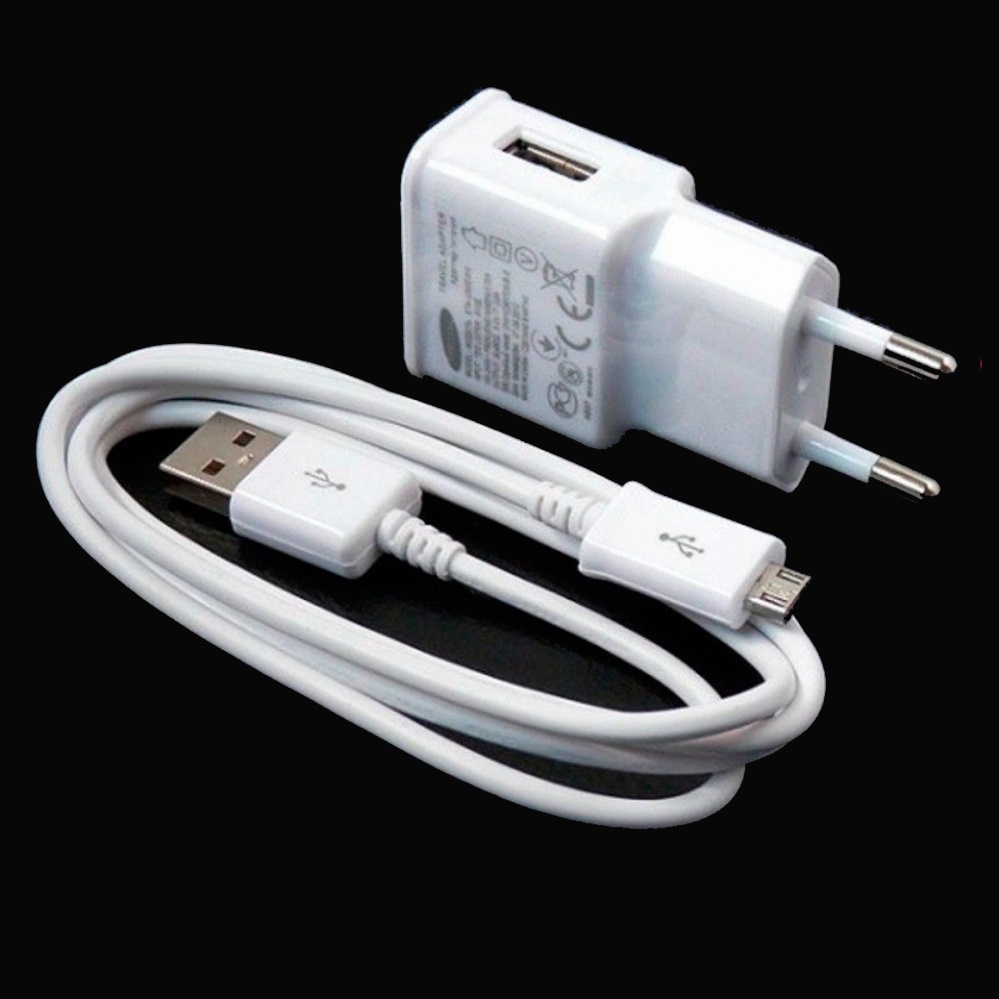 Bộ sạc chính hãng Samsung 5V 2A, chân micro USB, dùng cho mọi dòng máy