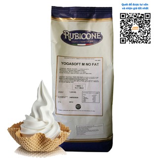 Bột làm kem tươi, gelato vị Sữa Chua Rubicone Yogasoft M No Fat