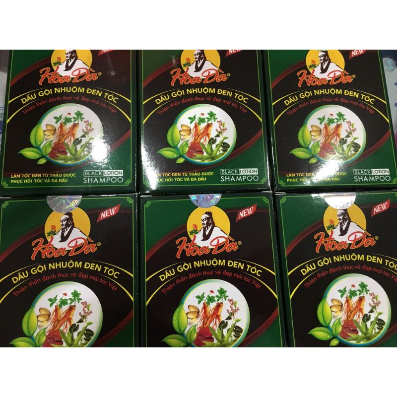 Dầu gội đen tóc Hoa Đà