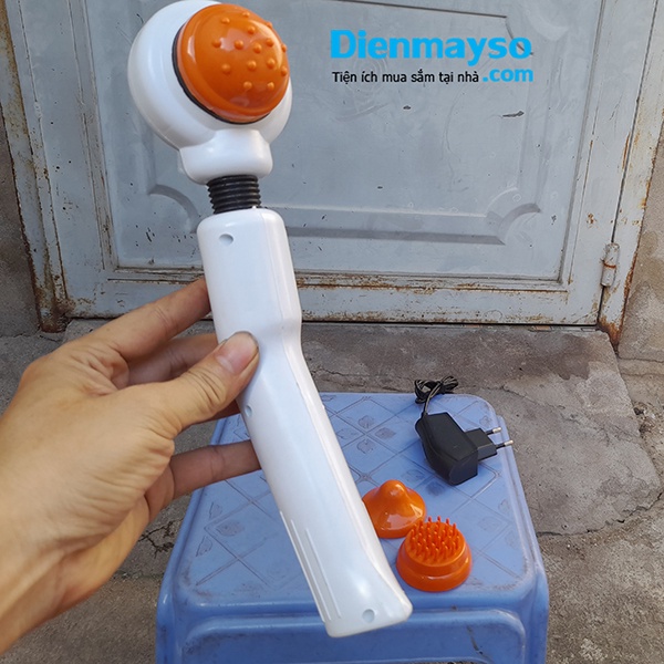 Máy massage cầm tay 3 đầu - súng massage trị nhức mỏi vai gáy, đau giãn cơ toàn thân hàng việt nam chất lượng cao