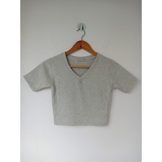 THF ÁO CROPTOP CỔ TIM THUN GÂN