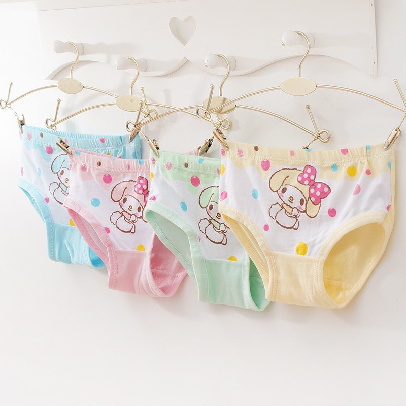 Quần Chip TAM GIÁC Thun cotton Cho Bé Gái hàng Quảng Châu Cao Cấp (QC13)