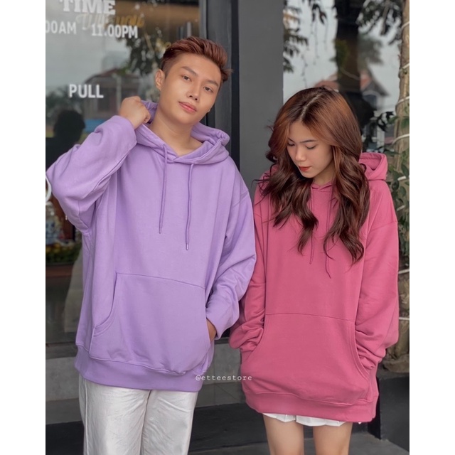 Áo hoodie ET.TEE vải nỉ lót lót da cá đủ màu freesize trơn Muah A1881 | BigBuy360 - bigbuy360.vn