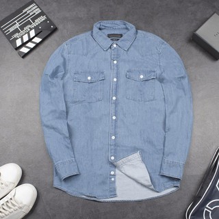 Áo Sơ Mi Denim chất đẹp, Áo sơ mi bò cao cấp Hàn Quốc cao cấp
