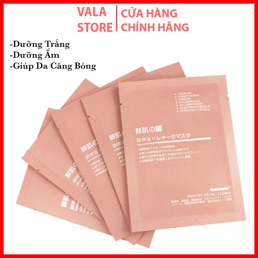 [Combo 5 TẶNG 1] Mặt Nạ Nhau Thai Cừu Tế Bào Gốc Mặt Nạ Dưỡng da Công nghệ Nhật Bản Dưỡng Ẩm Trắng Da