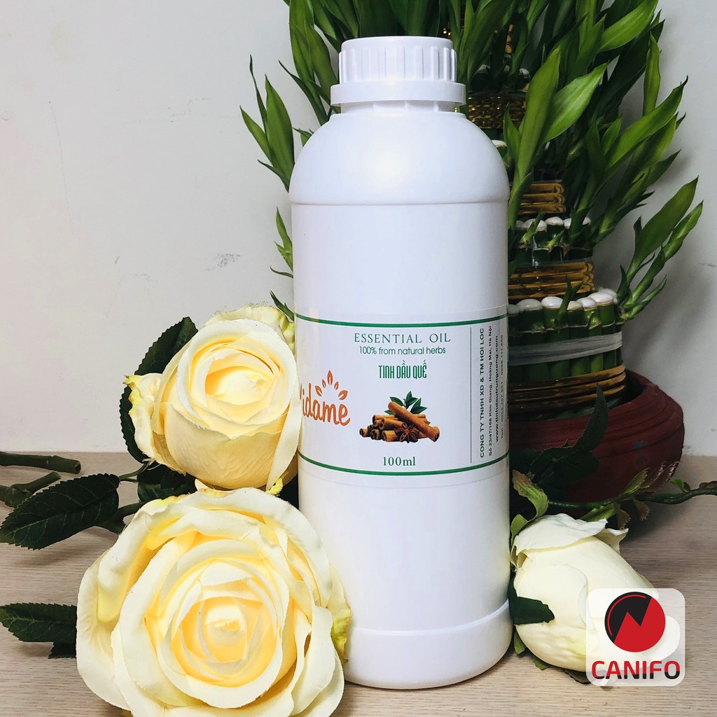 Tinh dầu quế nguyên chất Canifo chai 1 Lít có kiểm định chất lượng - Tinh dầu quế lau nhà, xông phòng, khử mùi hiệu quả
