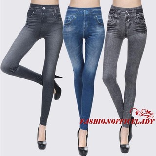 .Ed-nữ Skinny Quần Jeggings Co Giãn Slim Legging Quần Jean Bút Chì Chặt