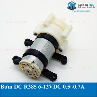 Động cơ bơm DC R385 6-12V [HTE Quy Nhơn CN2]