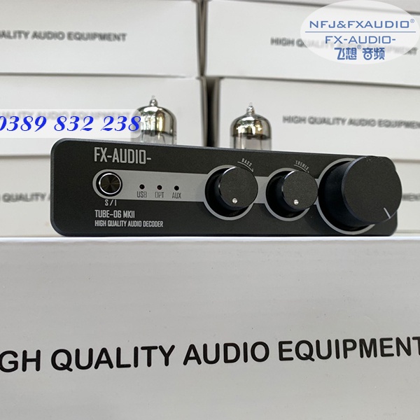 Tiền Khuếch Đại + DAC ES9018K2M Chuẩn Hires audio FX AUDIO - Tube 06mk2 - Bản Nâng Cấp Mạnh Mẽ Tube 06