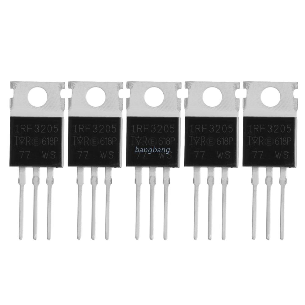 Set 5 linh kiện bán dẫn nguồn IRF3205 IRF3205PBF TO-220 MOSFET dạng ống mới