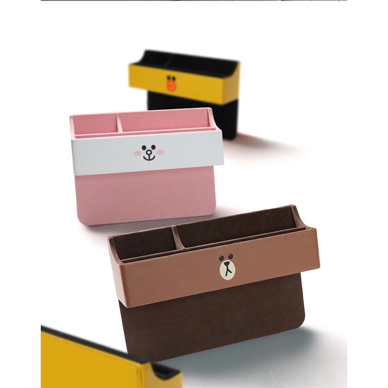 KHAY ĐỰNG ĐỒ ĐA NĂNG TRÊN XE Ô TÔ HÌNH GẤU BROWN DỄ THƯƠNG