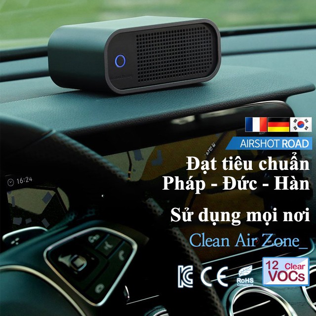 Máy Lọc Không Khí Mini Airshot Road Chính Hãng Hàn Quốc