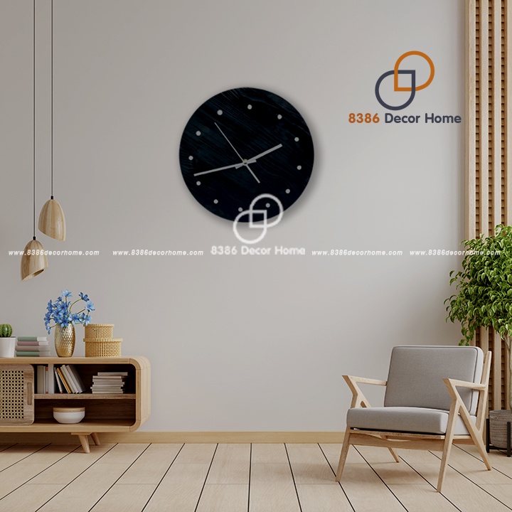 [GIÁ TẠI XƯỞNG] Đồng hồ treo tường gỗ kim trôi hiện đại sang trọng handmade decor vintage độc lạ thiết kế tối giản